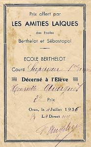 Oran documents divers 608